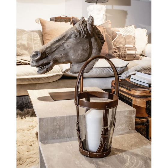 Adamsbro Bridle Vase With Leather - ONESIZE - Vase
