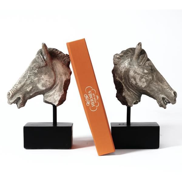 Boomerang Equestrian - Adamsbro Horse Head Bookend Set