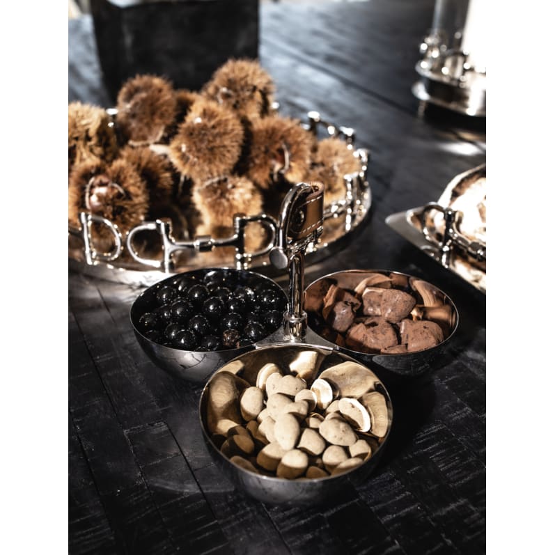 Boomerang Equestrian - Adamsbro Triple Nut Bowl Set Silver
