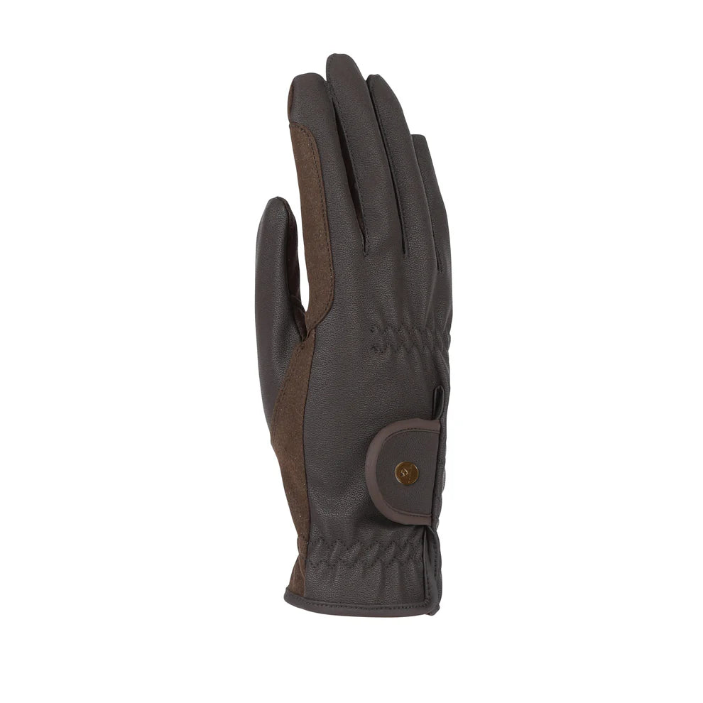 Brown glove on a white background