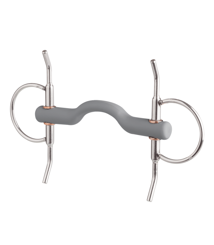 A horse bit on a white background