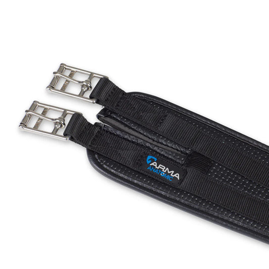 Shires Anti-Chafe Contour Girth Black