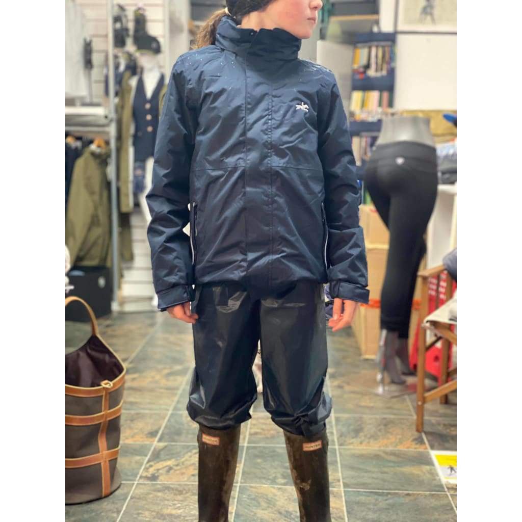Boomerang Equestrian - Boomerang Childrens Waterproof Jacket Dover Navy