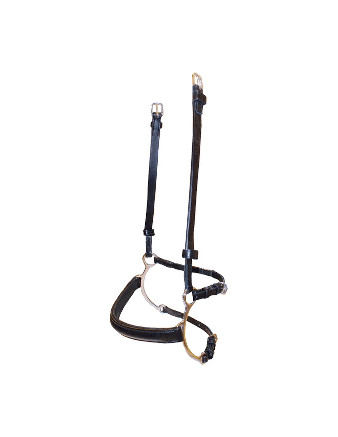 BR Leather Noseband With Lever Action Black