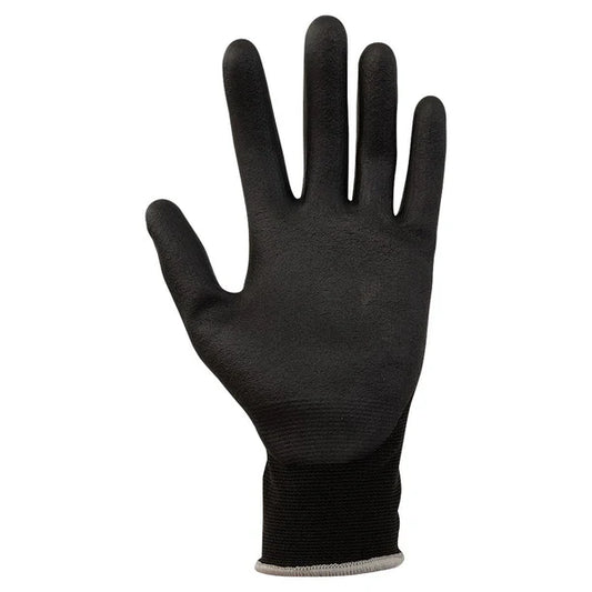 Black glove on a white background