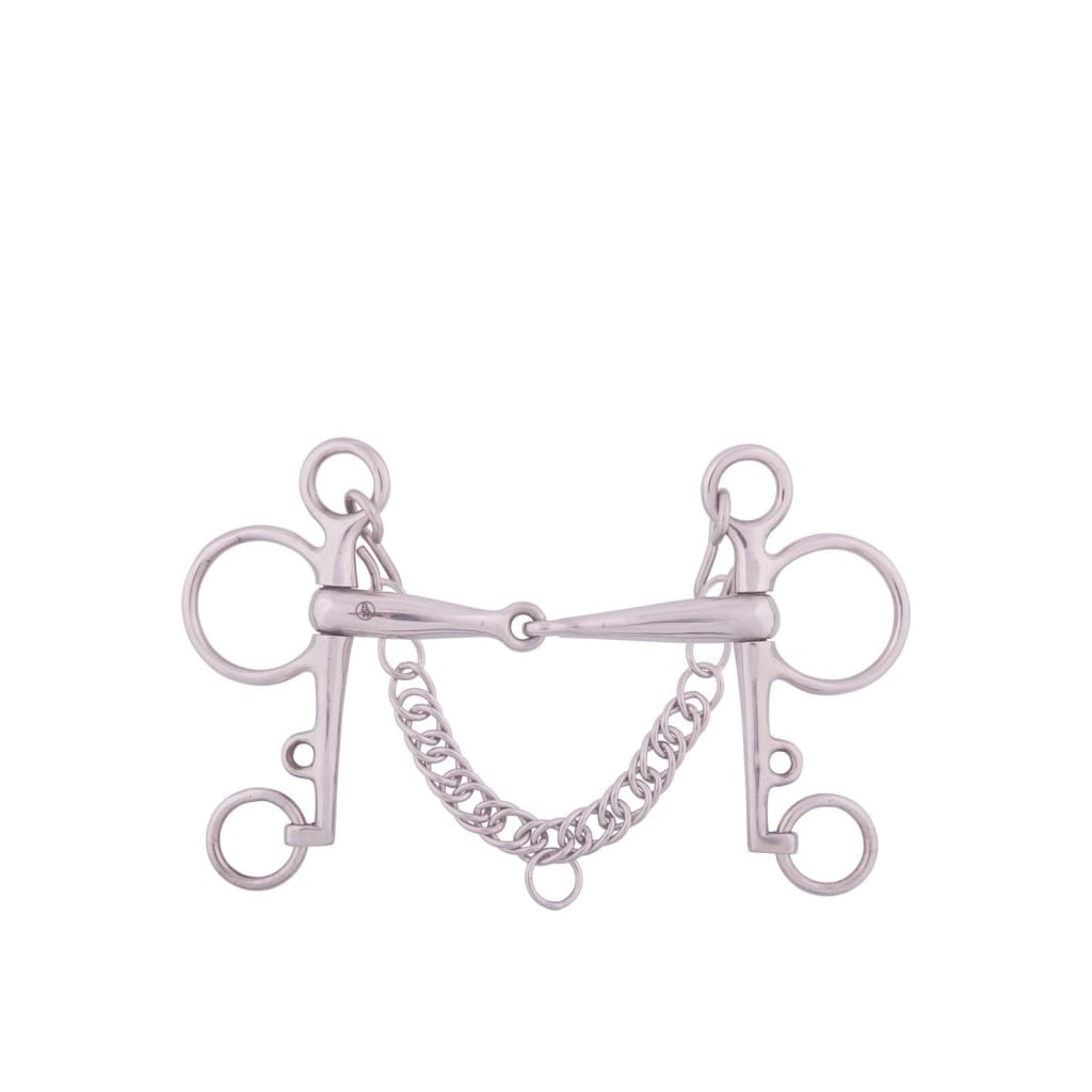 Boomerang Equestrian - BR Jointed Pelham with Curb Chain