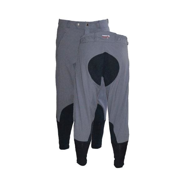 Boomerang Equestrian - Breeze Up 3/4 Exercise Breeches Charcoal Grey/Black