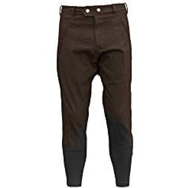Boomerang Equestrian - Breeze Up 3/4 Exercise Breeches Chocolate/Black