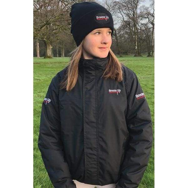 Boomerang Equestrian - Breeze Up Childrens Winter Waterproof Jacket Black
