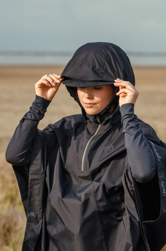 Boomerang Equestrian - Samshield Ladies Raincoat Cape Elfida Black