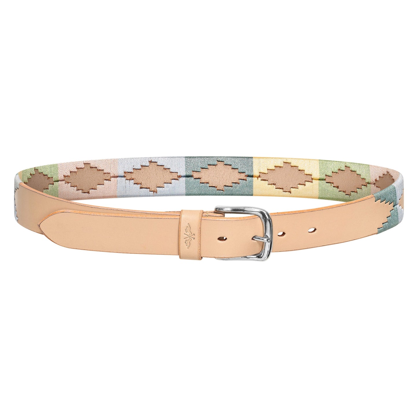 Colourful belt on a white background