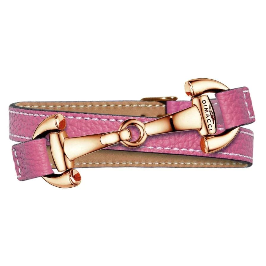 Boomerang Equestrian - Dimacci Ladies Alba Bracelet Fuchsia/Gold Plated Clasp
