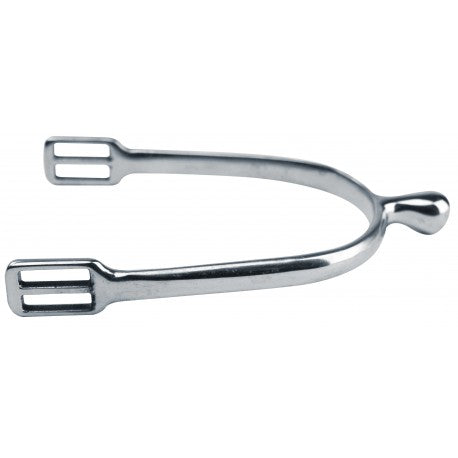 Metal spur on a white background