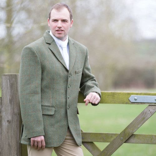 Boomerang Equestrian - Equetech Men's Claydon Tweed Riding Jacket Green