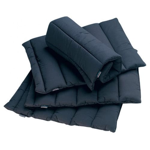 Boomerang Equestrian - Equiline Cotton Quilted Leg Wraps Navy - Set Of 4