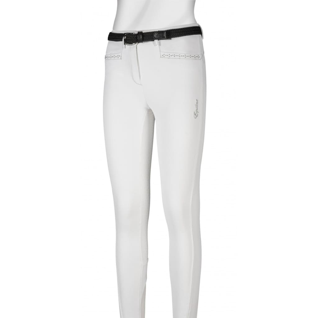 Boomerang Equestrian - Equiline Girl's Full Grip Breeches Emma White