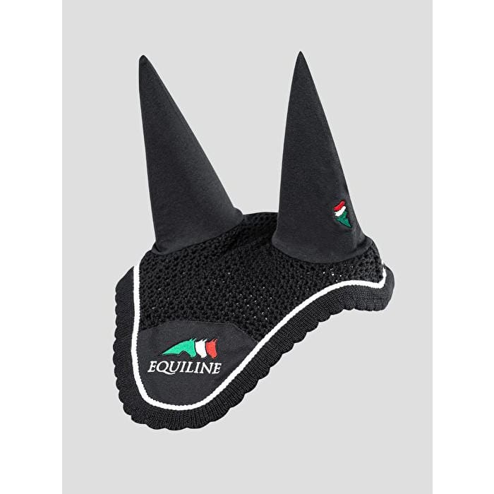 Boomerang Equestrian - Equiline Horse Earnet Team Fly Veil Black