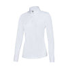 Equiline Ladies Long Sleeved Competition Shirt Casec White - Competition Shirt