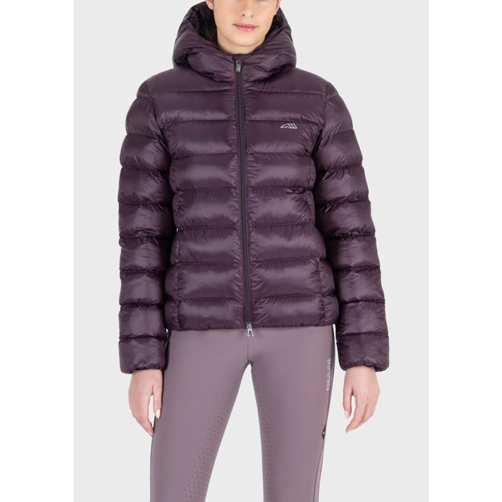 Boomerang Equestrian - Equiline Ladies Padded Bomber Jacket Cirec Plum