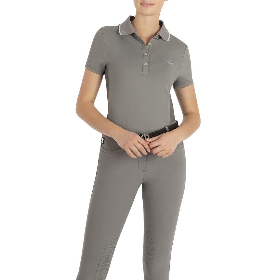 Boomerang Equestrian - Equiline Ladies Short Sleeved Polo Shirt Ellae Grey