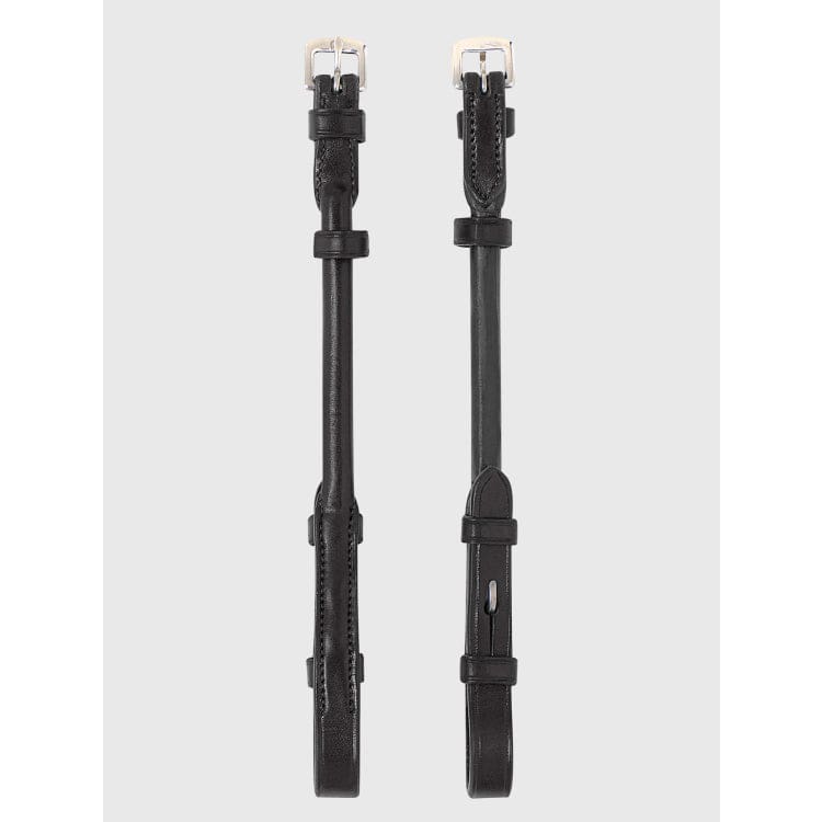 Boomerang Equestrian - Equiline Set Of 2 Rounded Cheek Pieces CP0002 Black