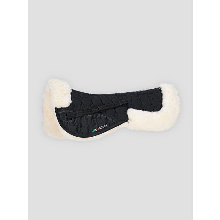 Boomerang Equestrian - Equiline Sheepskin Saddle Pad Black/White
