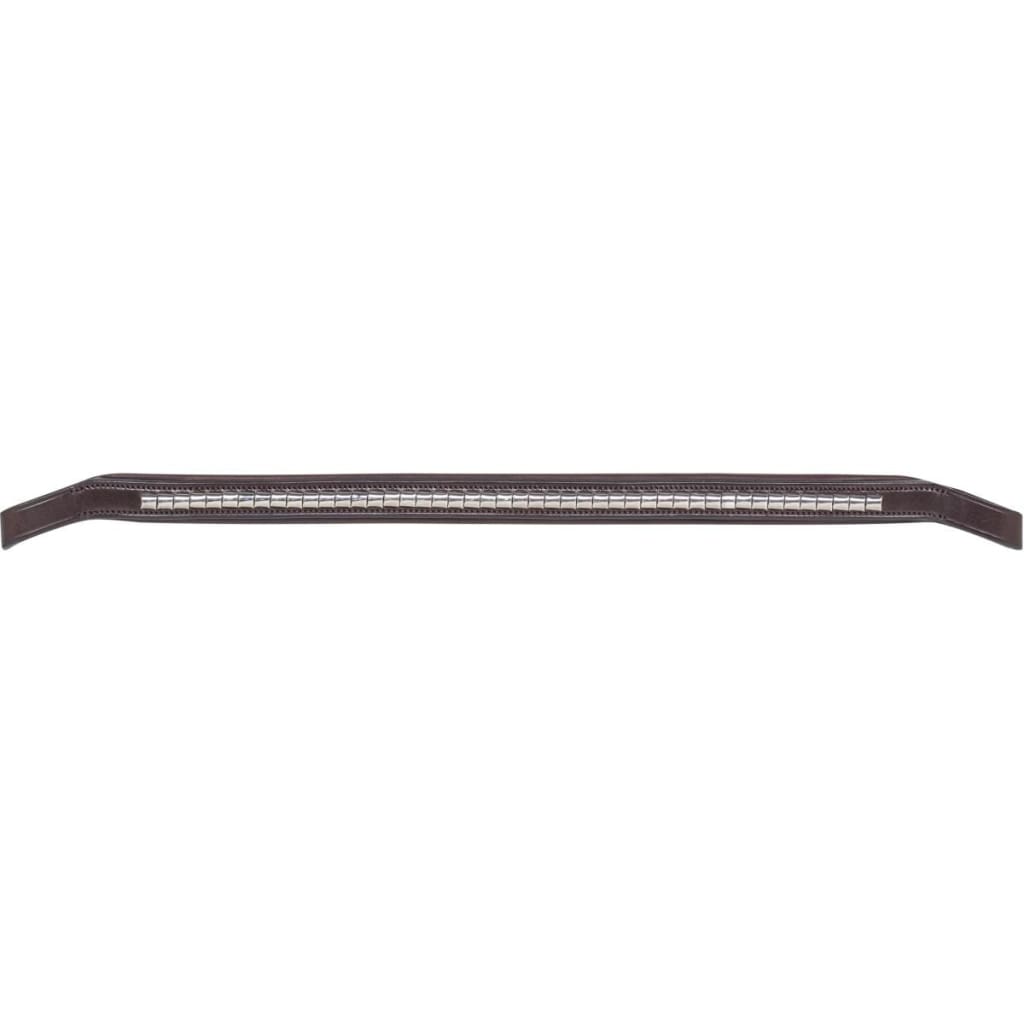 Boomerang Equestrian - Equiline Silver Clincher Browband Brown - BB0424