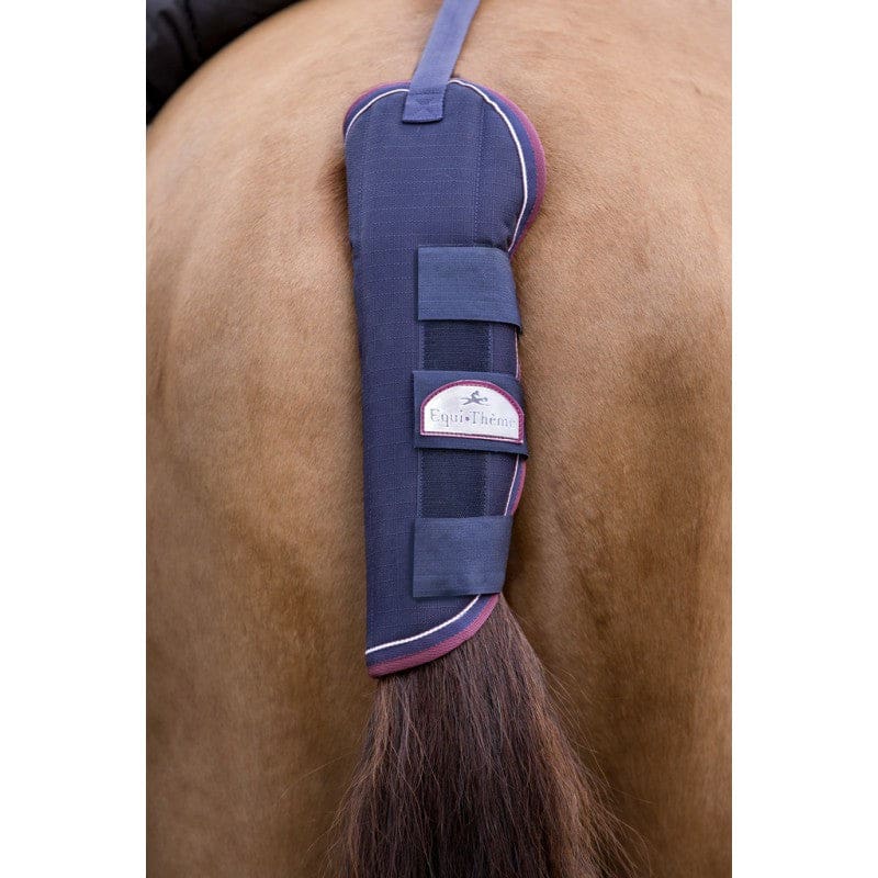Boomerang Equestrian - Equitheme Tail Guard With Strap Navy/Burgundy