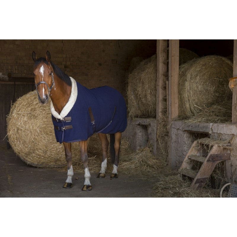 Boomerang Equestrian - Equitheme Teddy Polar Fleece Rug Navy
