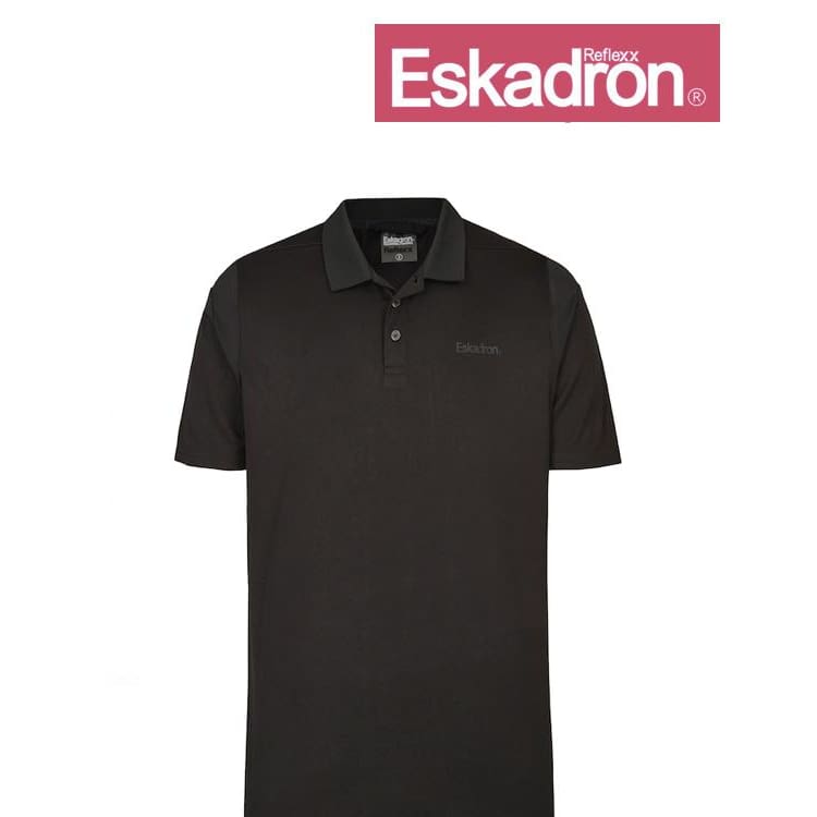 Boomerang Equestrian - Eskadron Men's Reflexx Polo Shirt Black
