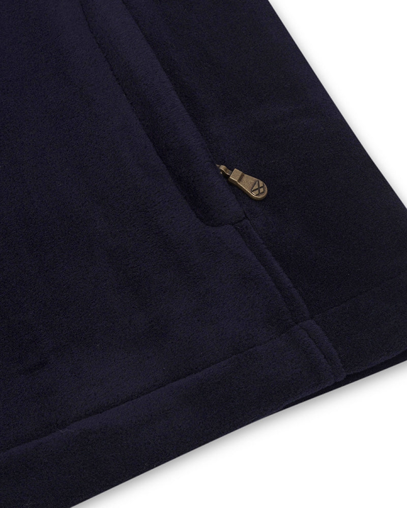 Boomerang Equestrian - Hoggs Of Fife Stenton 1/4 Zip Fleece Midnight Navy