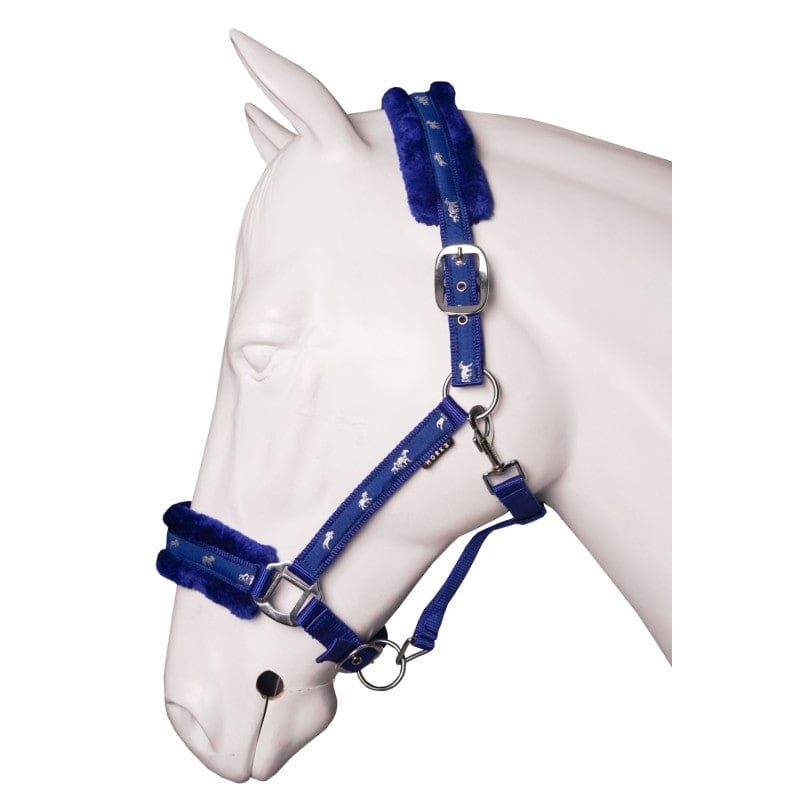 Boomerang Equestrian - Horka Plush Headcollar Royal Blue