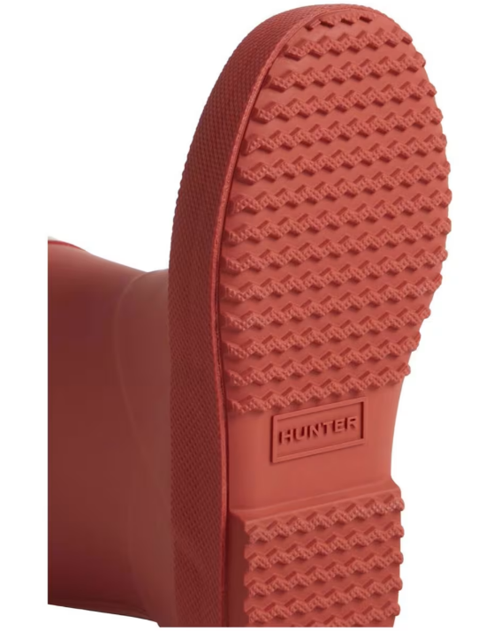 sole of red kids first hunter wellies