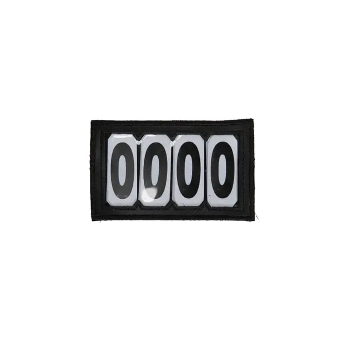 Boomerang Equestrian - Kentucky Head Number PVC Velcro 4 Number Pack Black
