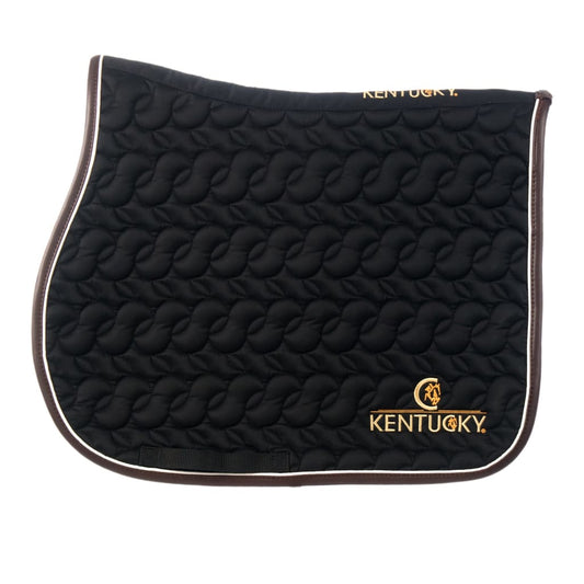 Boomerang Equestrian - Kentucky Saddle Pad Black/White/Brown