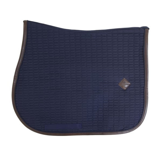 Boomerang Equestrian - Kentucky Saddle Pad Leather Colour Edition Jumping Navy