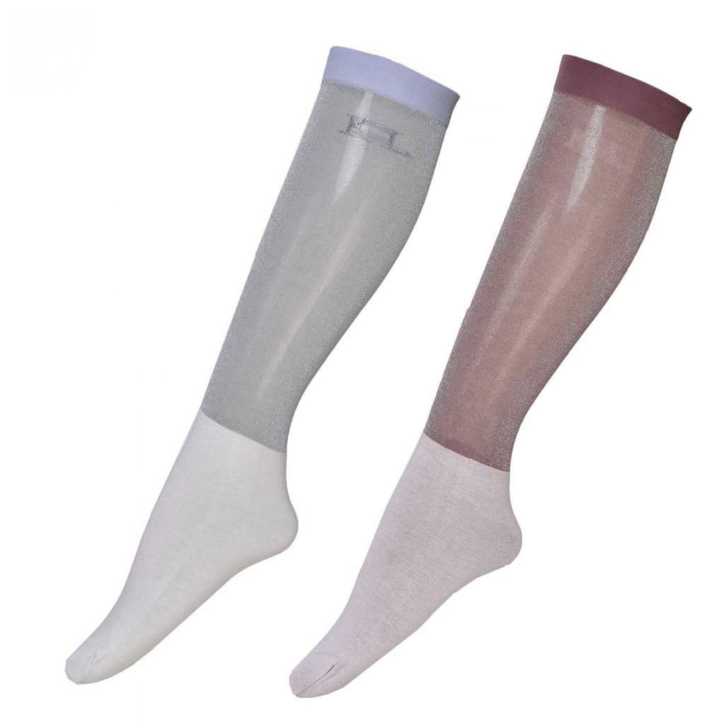 Boomerang Equestrian - Kingsland Ladies Glitter Show Socks Leyna - 2 pack