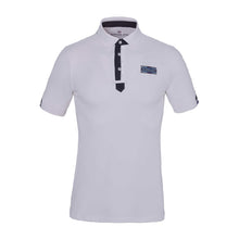  Kingsland Men’s Tec Pique Polo Shirt Glasse White - T shirt