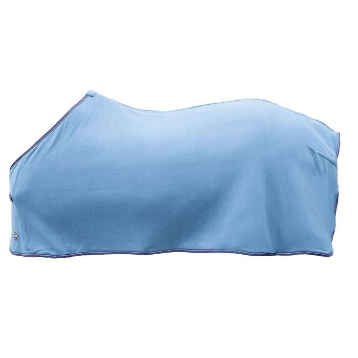 Light blue horse sheet on a white background