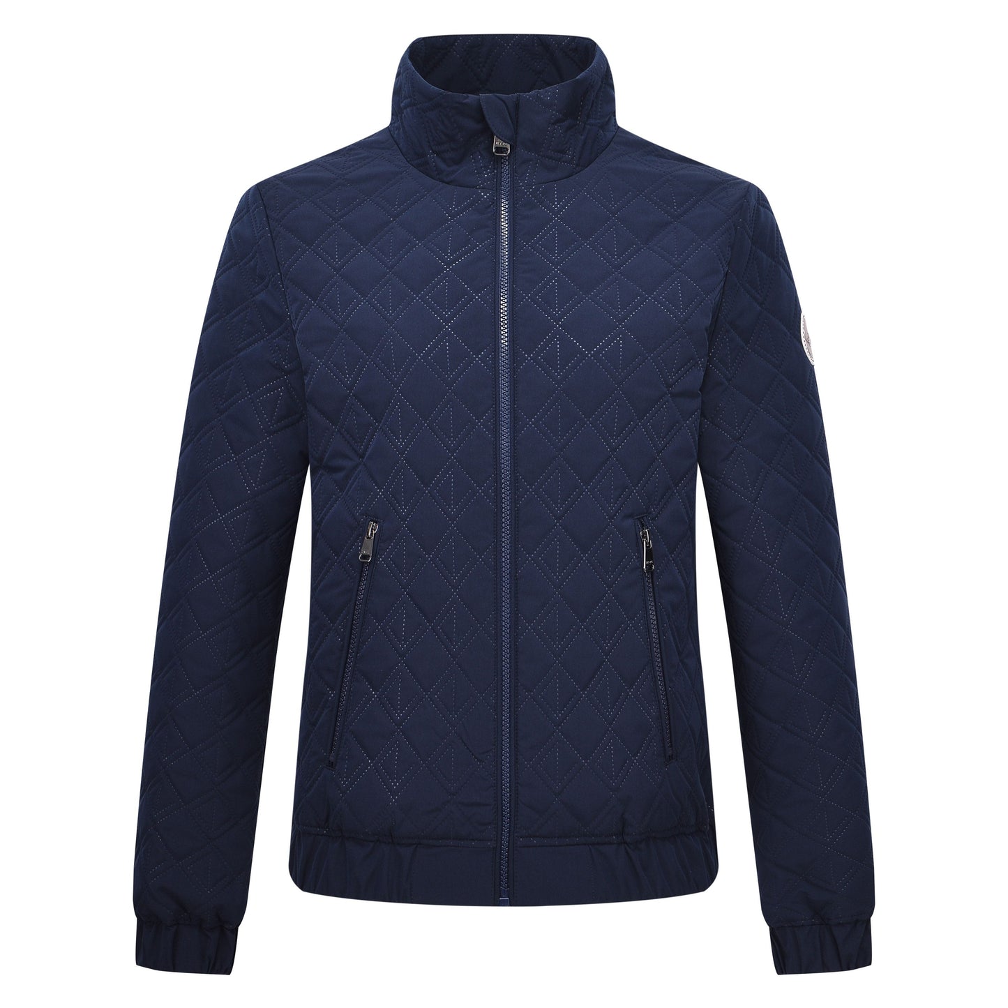 Navy jacket on a white background