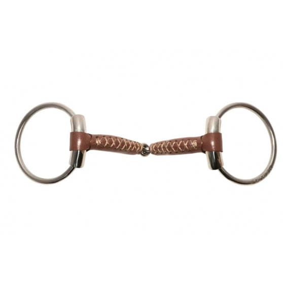Boomerang Equestrian - Metalab Evolution Leather Loose Ring Snaffle Bit