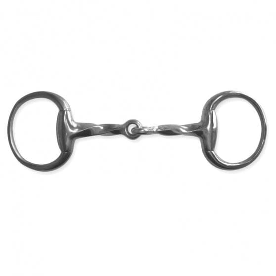 Boomerang Equestrian - Metalab Twisted Eggbutt Snaffle Bit