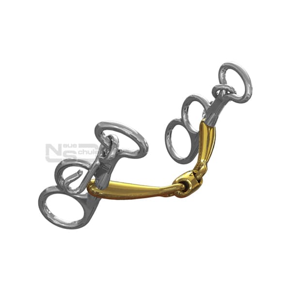 Boomerang Equestrian - Neue Schule Pony Tranz Angled Butterfly Pelham Bit