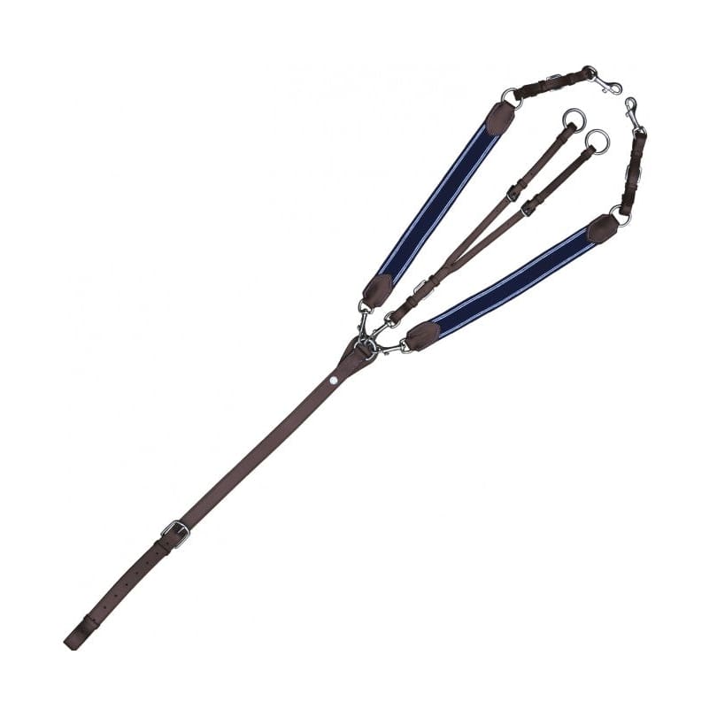 Boomerang Equestrian - Privilege Equitation Elastic Y Breastplate Navy/Brown
