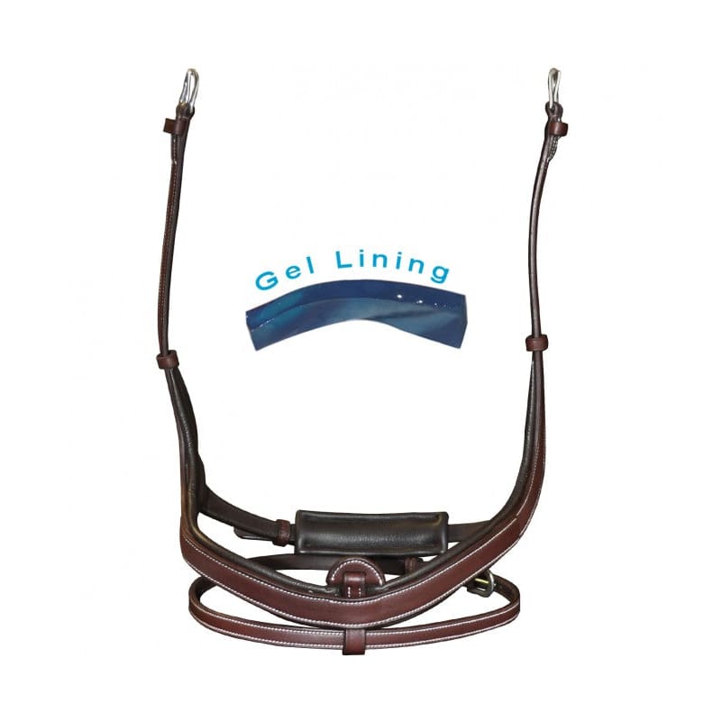 Boomerang Equestrian - Privilege Equitation Flags & Cups Comfort Flash Noseband Brown