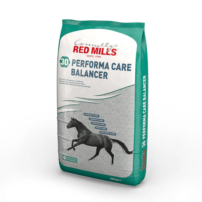 Red Mills Performa Care Balancer feed bag for horses on a white background