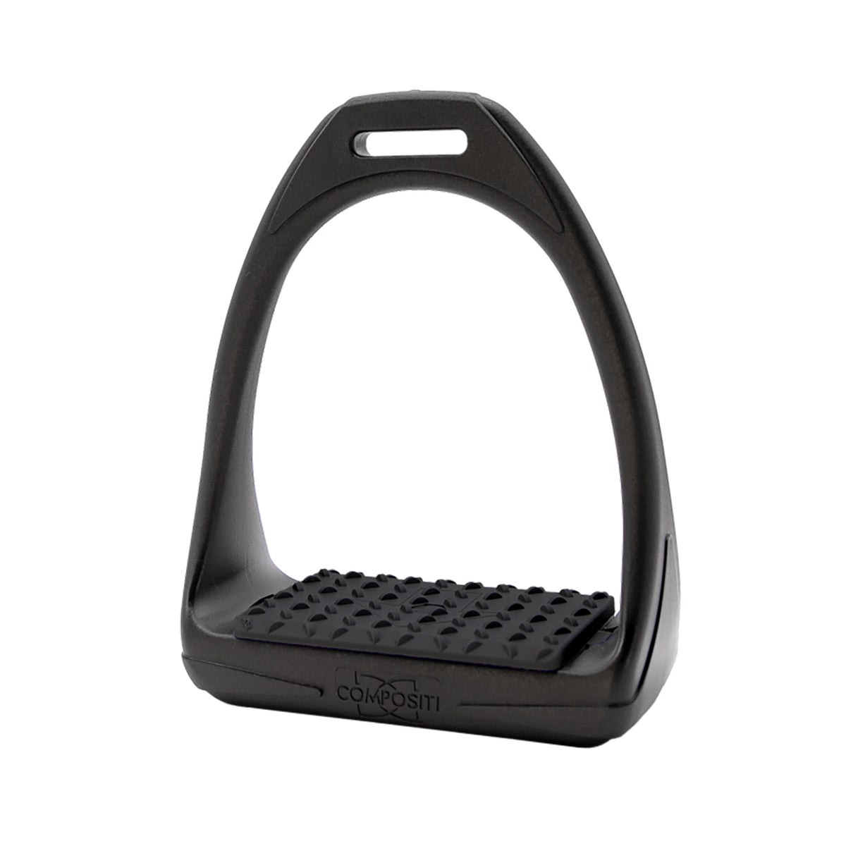 Black stirrup on a white background