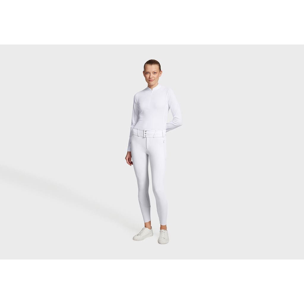 Boomerang Equestrian - Samshield Ladies Knee Grip Breeches Even White Texturized