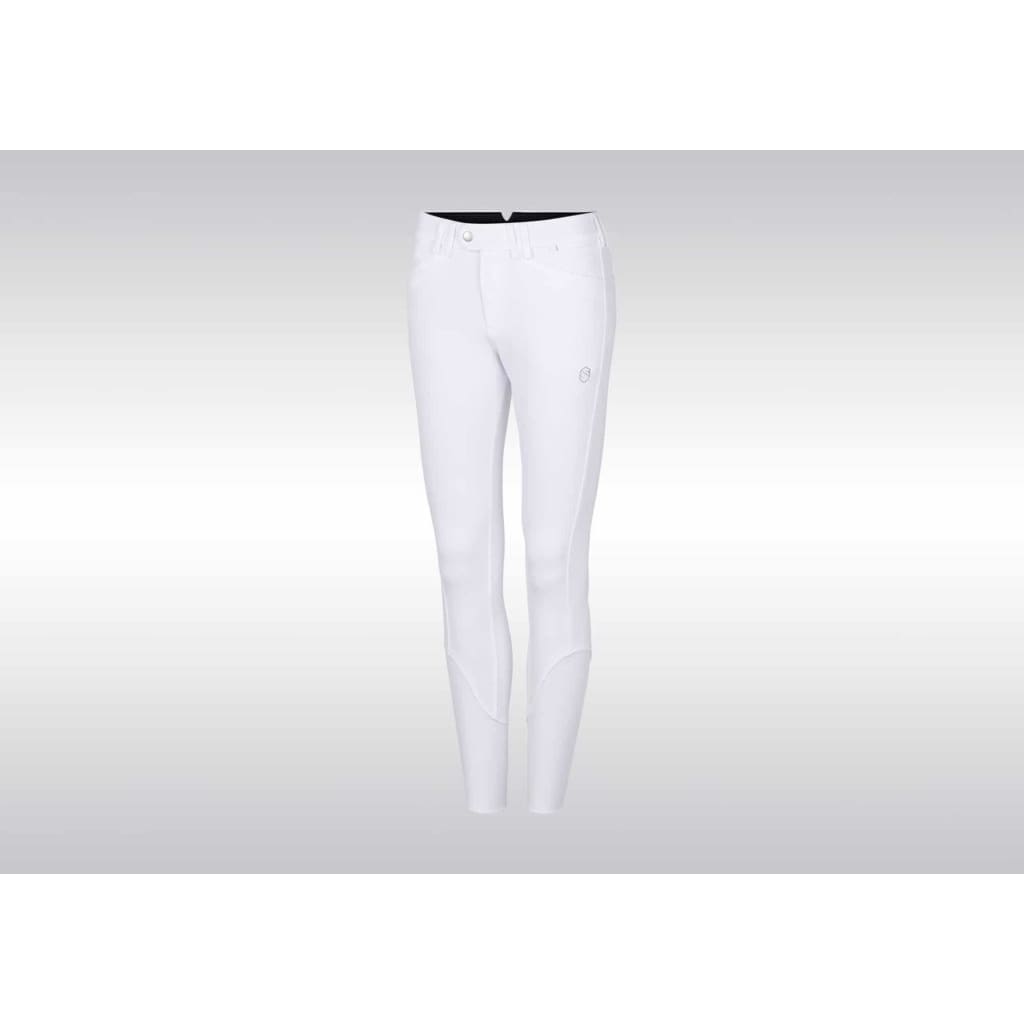 Boomerang Equestrian - Samshield Ladies Knee Patch Grip Breeches Mathilde White