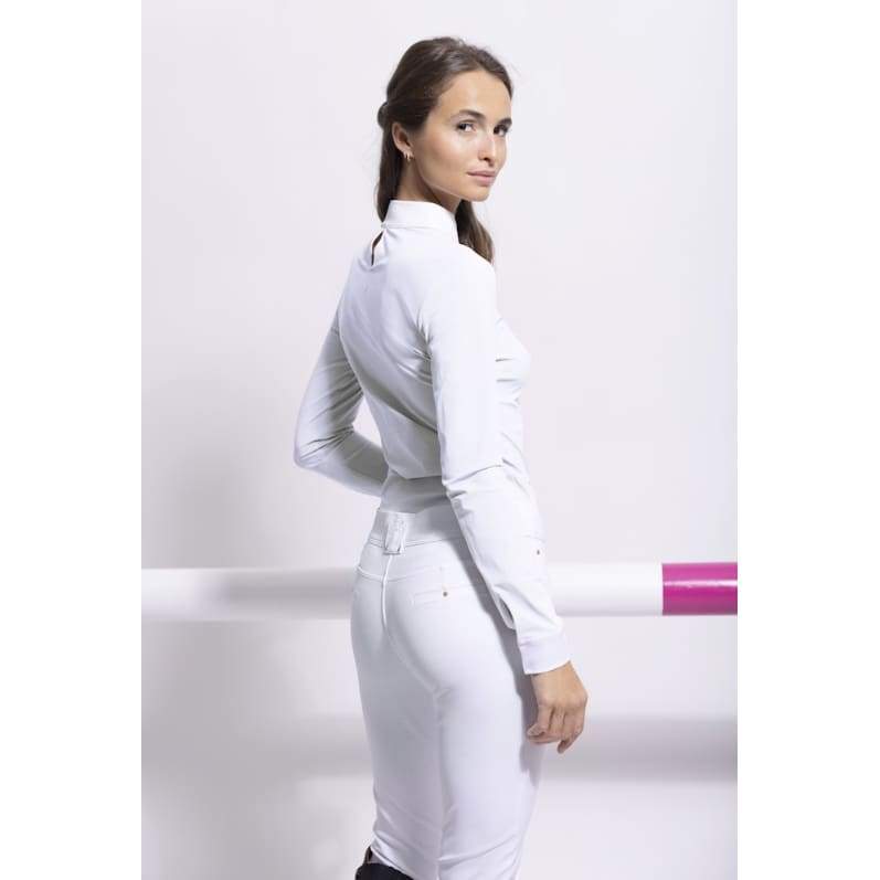 Boomerang Equestrian - Samshield Ladies Long Sleeved Competition Shirt Faustina White